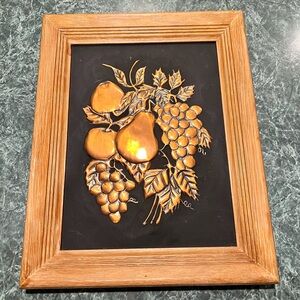 Copper Etched Art Piece - Unique, Handmade, Vintage Copper Hanging Wall Art